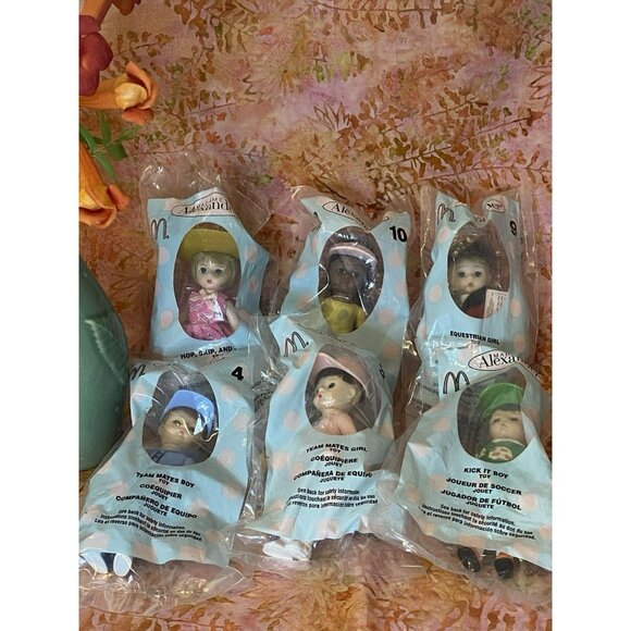 Set of 6 McDonald's 2005 Madame Alexander Sports Mini Dolls New in Packages 5" - Picture 1 of 5